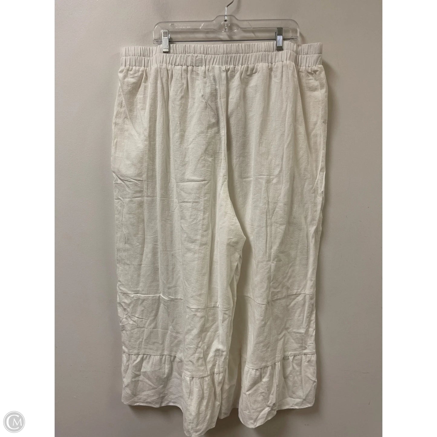 Pants Wide Leg By Emery Rose In White, Size: 26