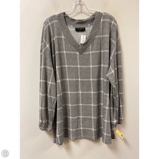 Top Long Sleeve By Lane Bryant In Grey, Size: 3x