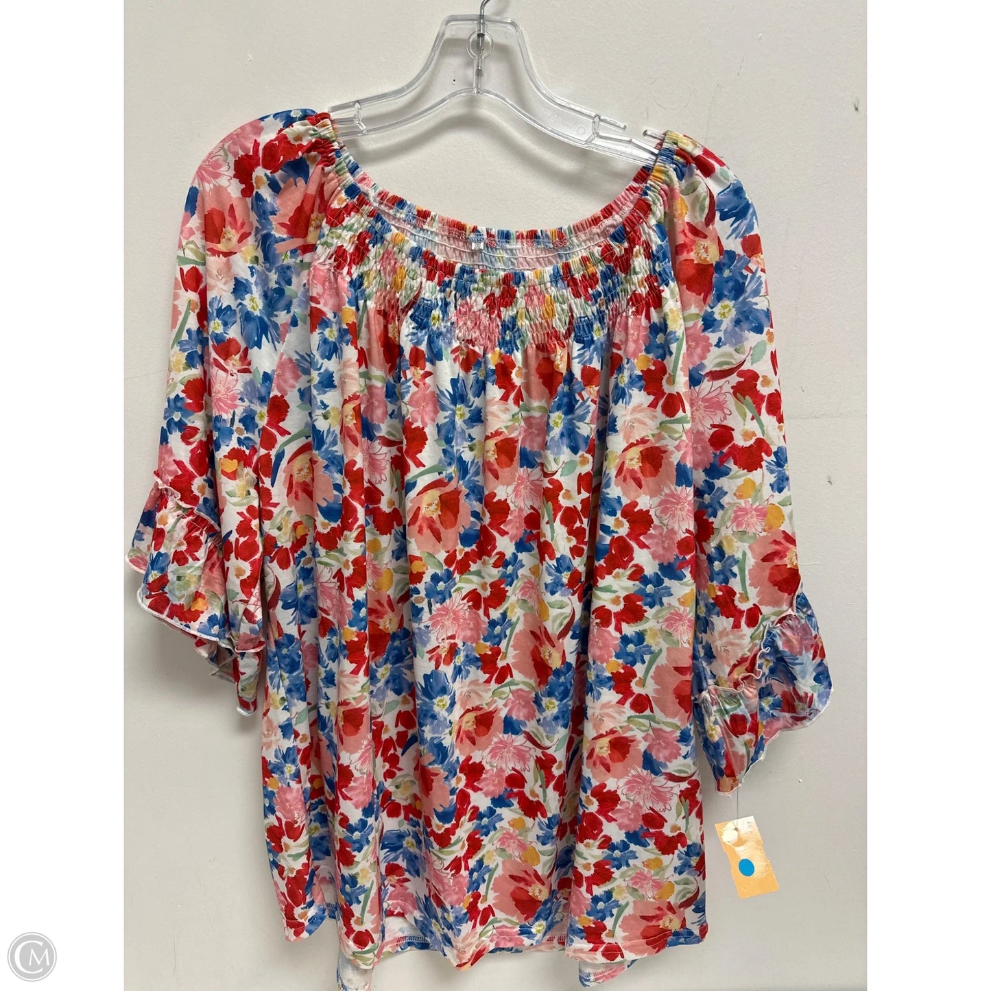 Top Long Sleeve By Clothes Mentor In Floral Print, Size: 3x