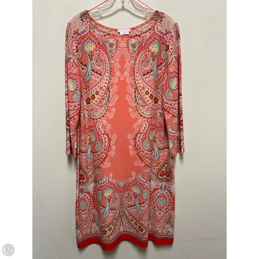 Dress Casual Midi By London Times In Paisley Print, Size: L