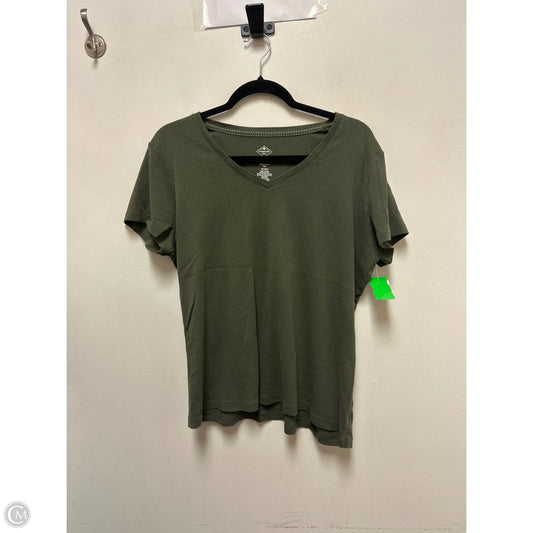 Top Short Sleeve Basic By St Johns Bay In Green, Size: Xl