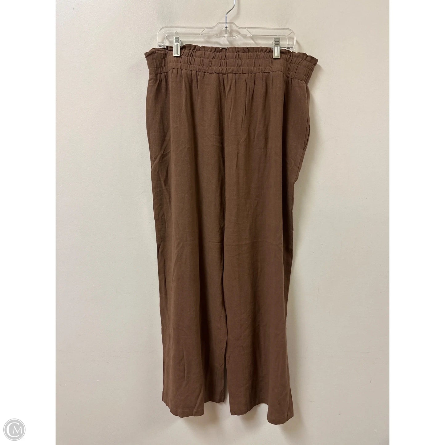 Pants Wide Leg By Final Touch In Brown, Size: 20
