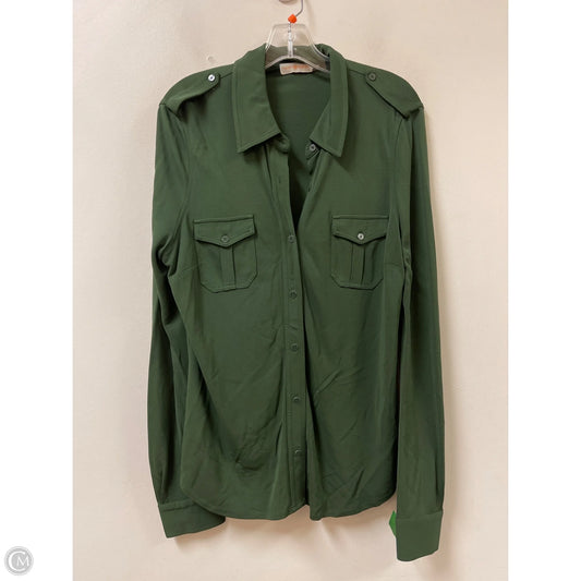 Top Long Sleeve Designer By Tory Burch In Green, Size: Xl