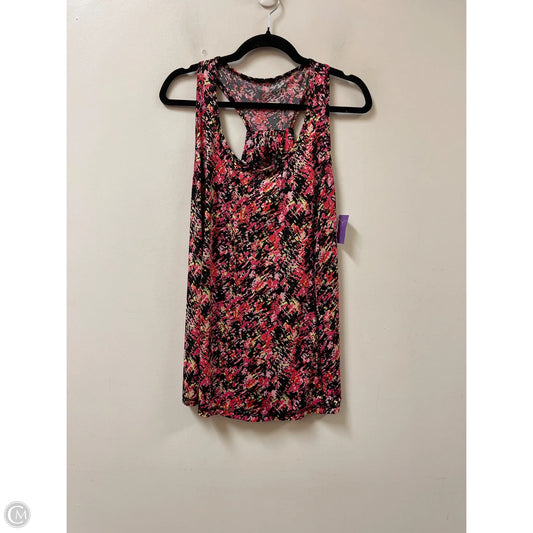 Top Sleeveless By Livi Active In Black & Pink, Size: Xl