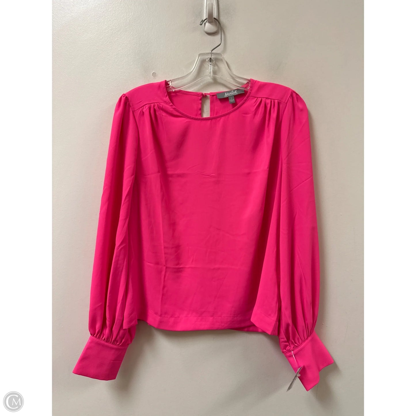Top Long Sleeve By Marled In Pink, Size: S