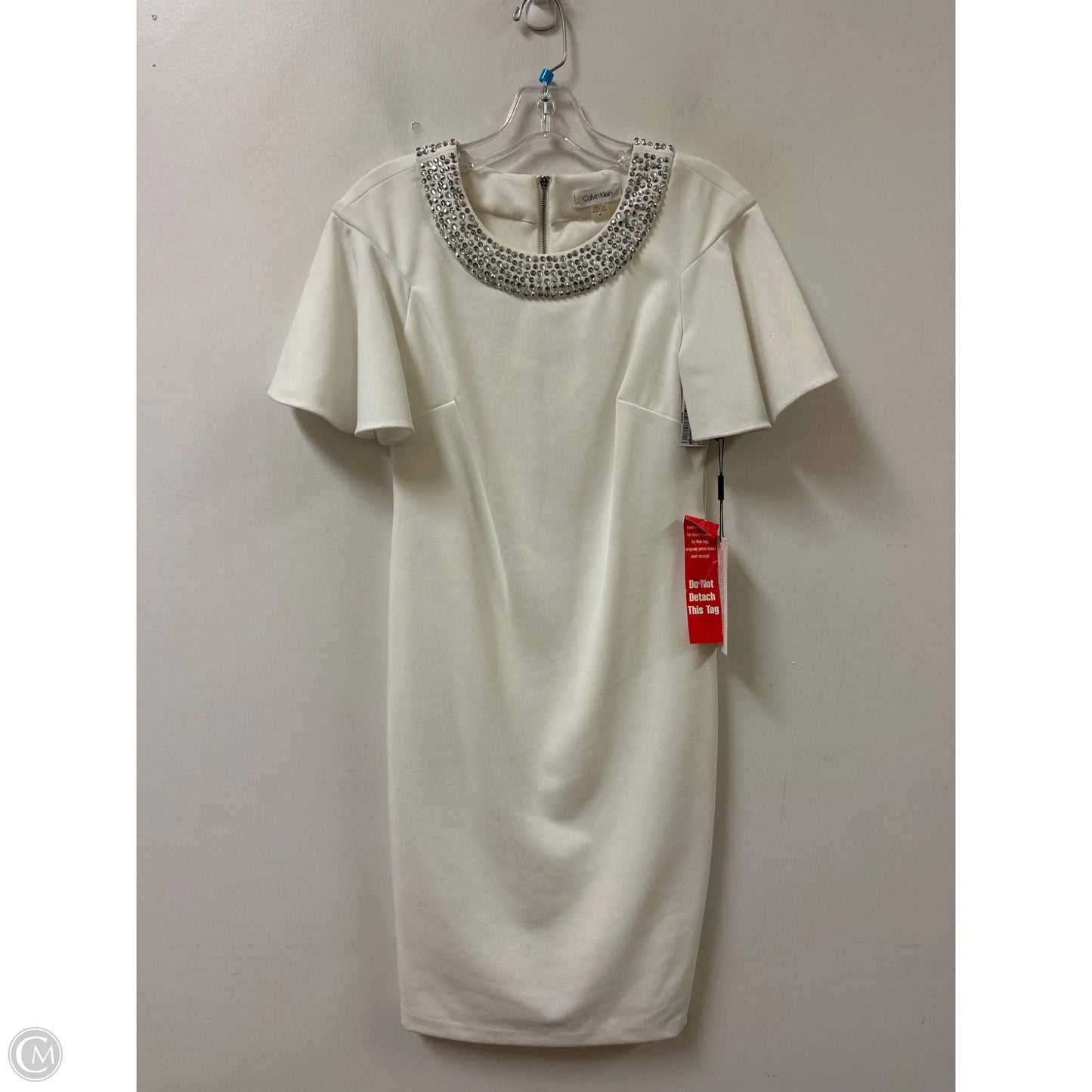 Dress Party Short By Calvin Klein In White, Size: 4