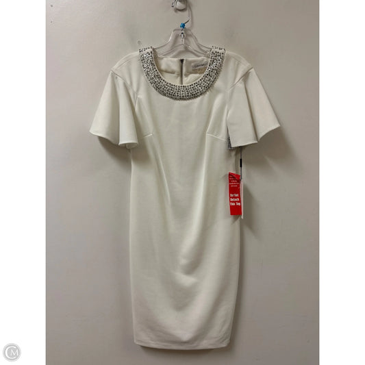 Dress Party Short By Calvin Klein In White, Size: 4