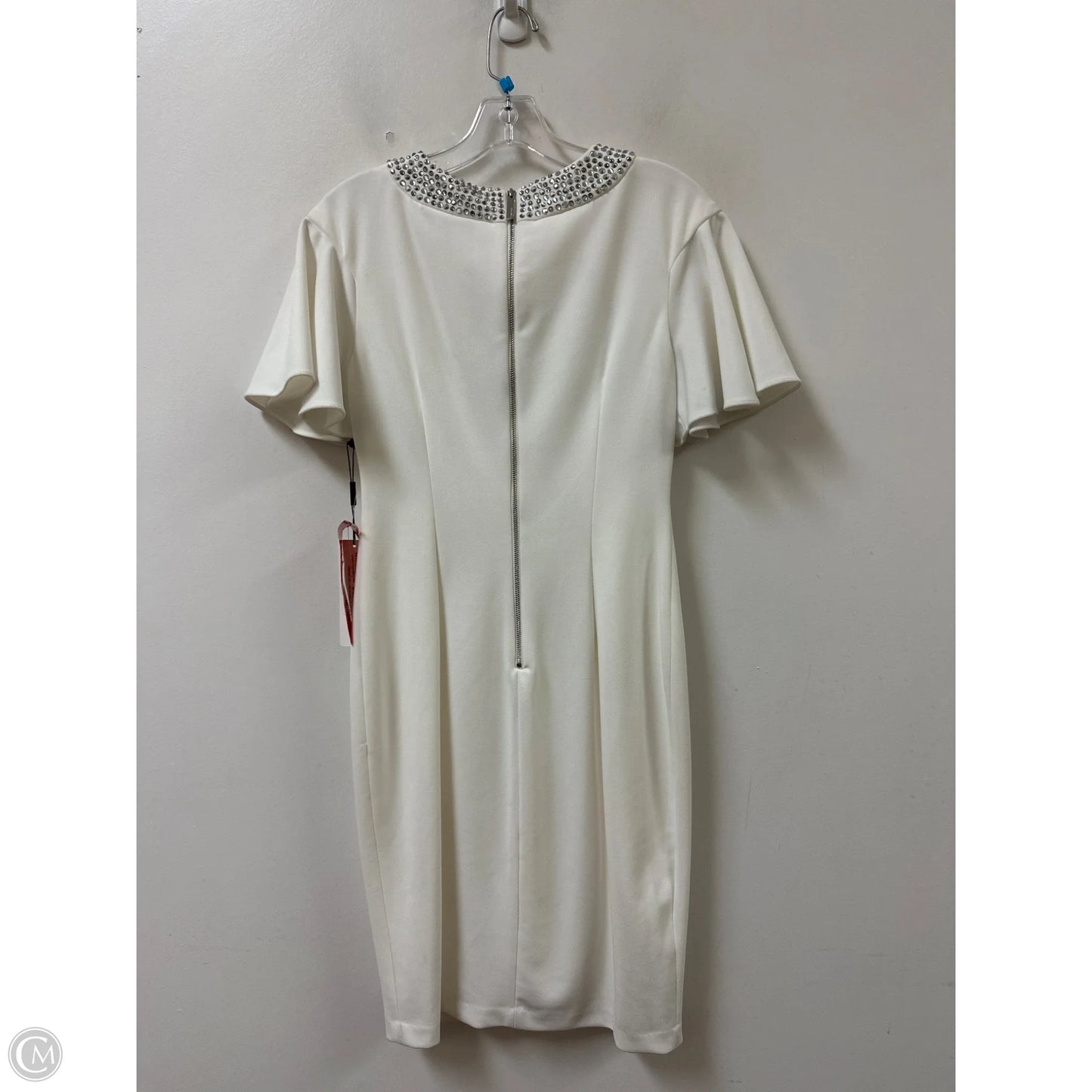 Dress Party Short By Calvin Klein In White, Size: 4