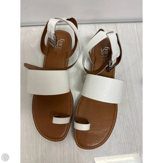 Sandals Flats By Franco Sarto In White, Size: 11