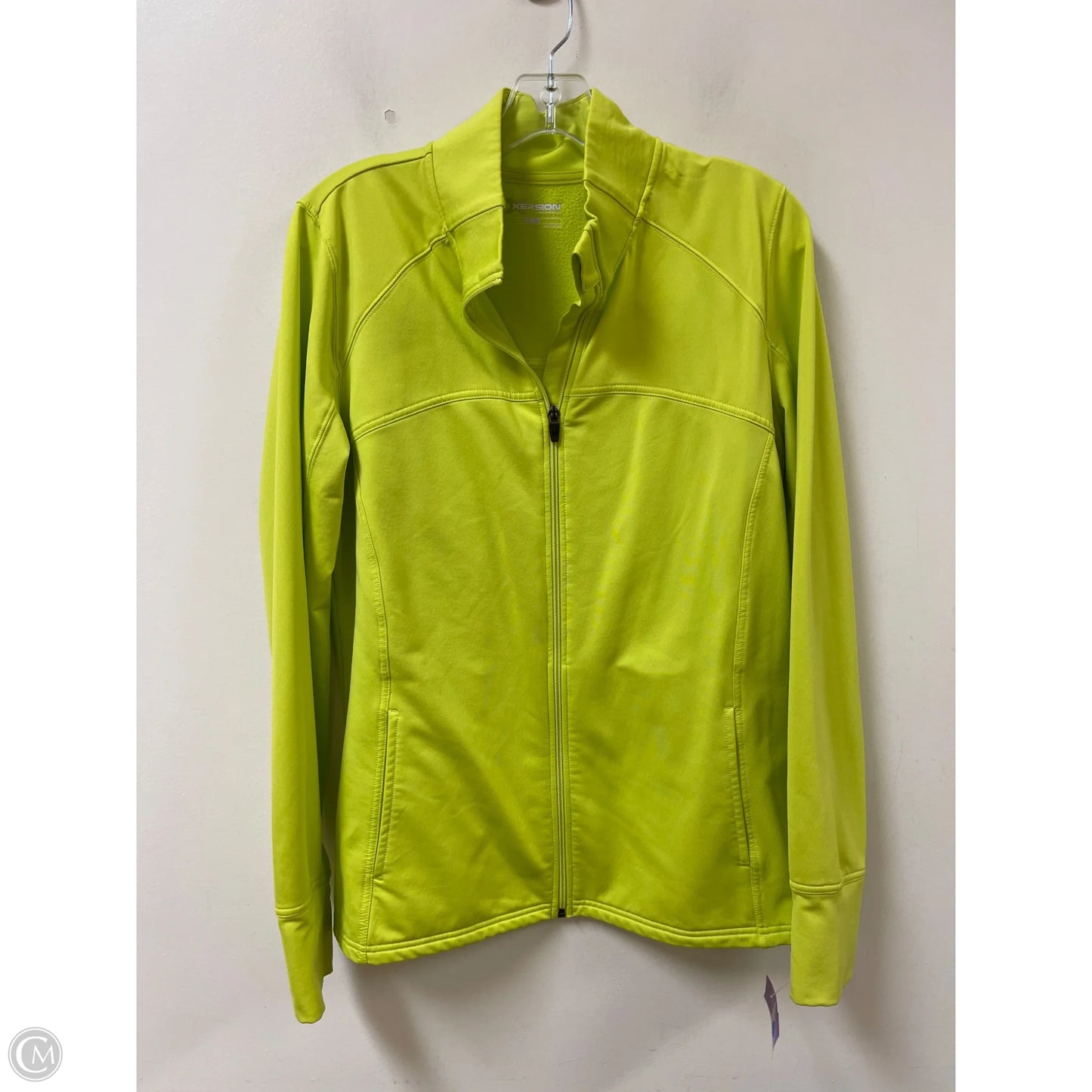 Athletic Jacket By Xersion In Yellow, Size: Xl