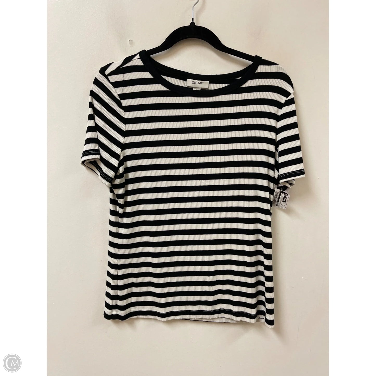Top Short Sleeve By On 34th In Striped Pattern, Size: Xl