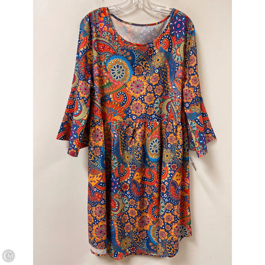Dress Casual Short By Clothes Mentor In Floral Print, Size: 1x
