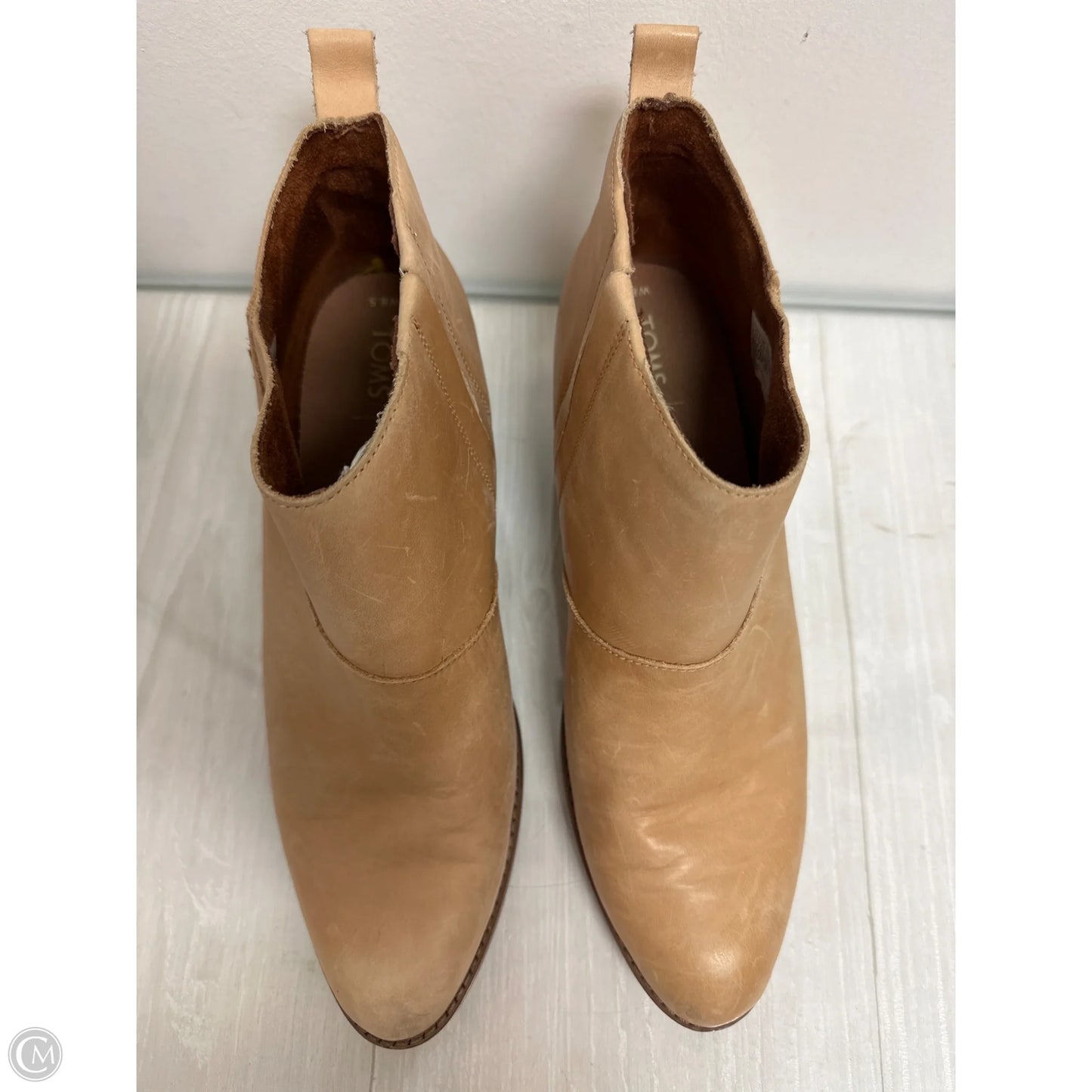 Shoes Heels Block By Toms In Cream, Size: 8.5