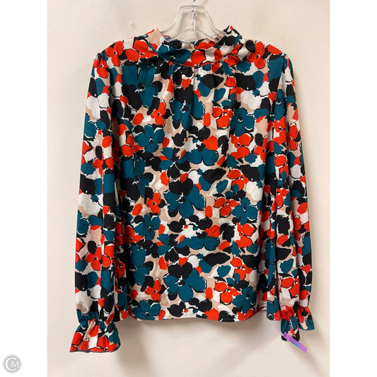 Top Long Sleeve By Shein In Green & Orange, Size: L