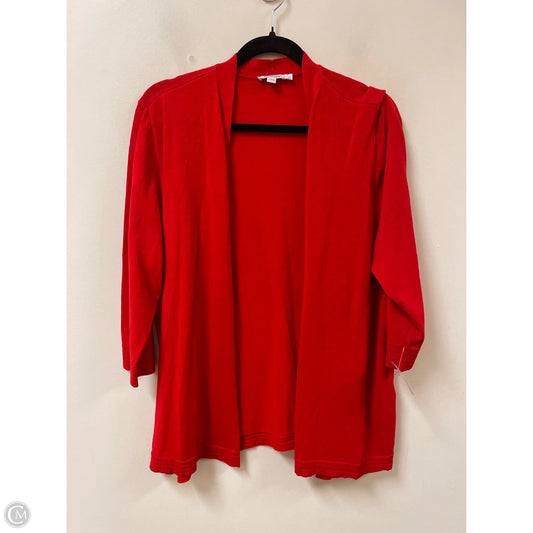 Cardigan By Chicos In Red, Size: 1x