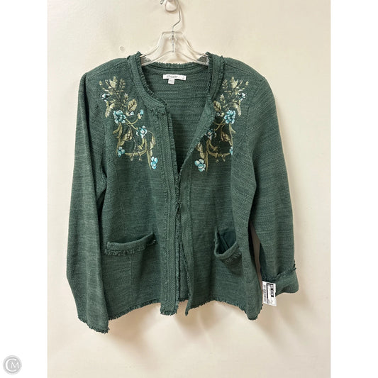 Blazer By Chicos In Green, Size: 1x