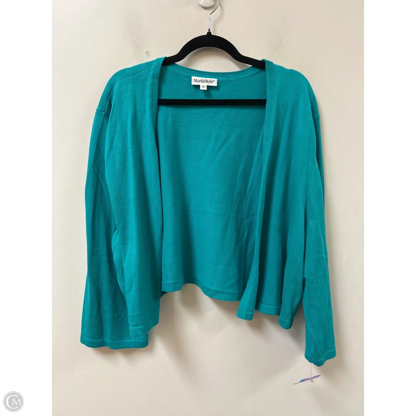 Cardigan By Northstyle In Teal, Size: 3x