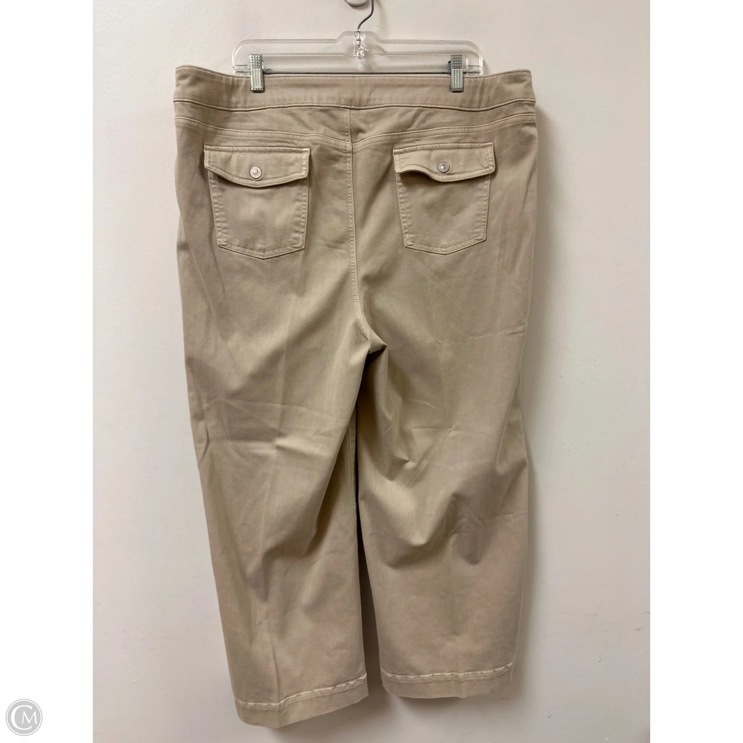Pants Wide Leg By Chicos In Tan, Size: 20