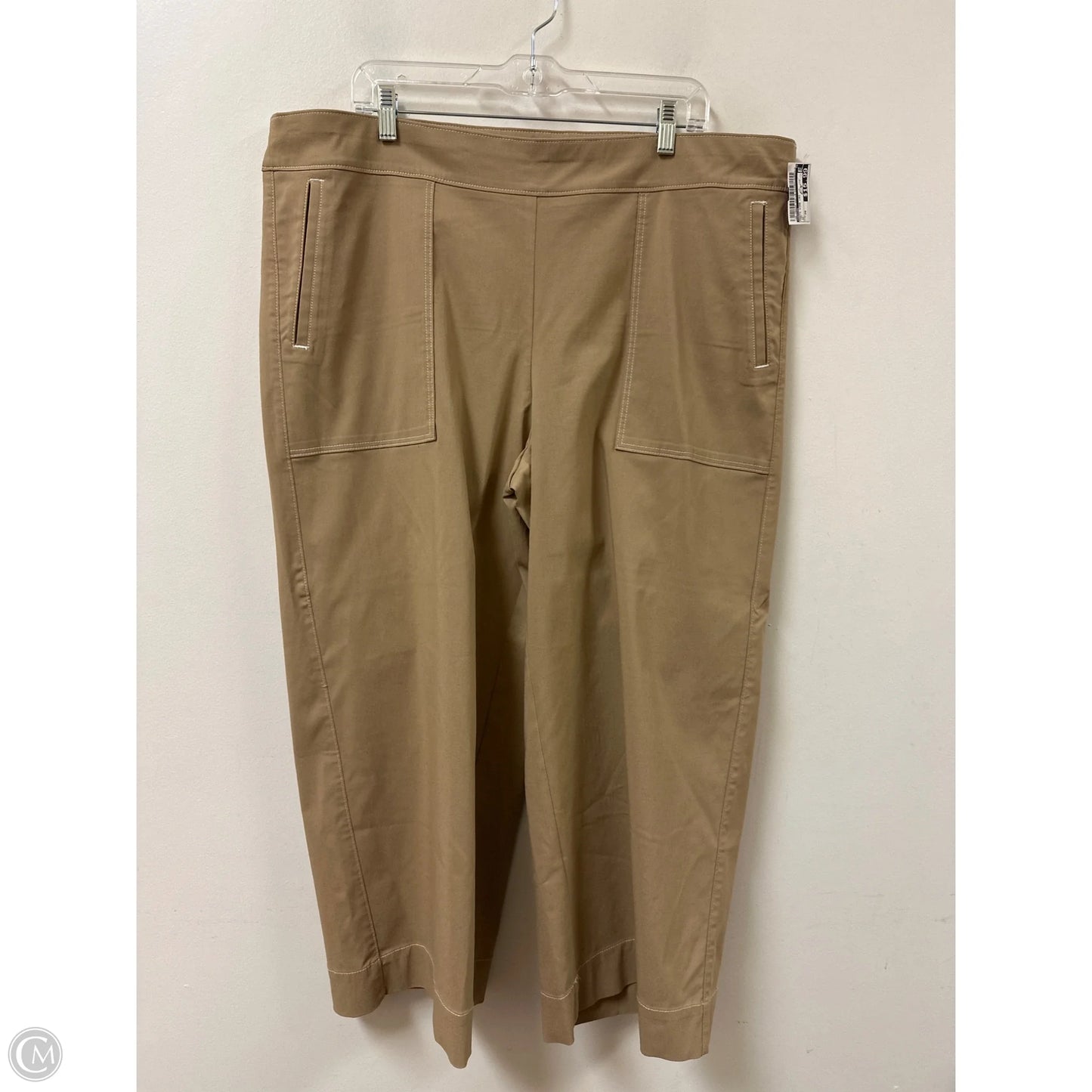 Pants Wide Leg By Chicos In Tan, Size: 20