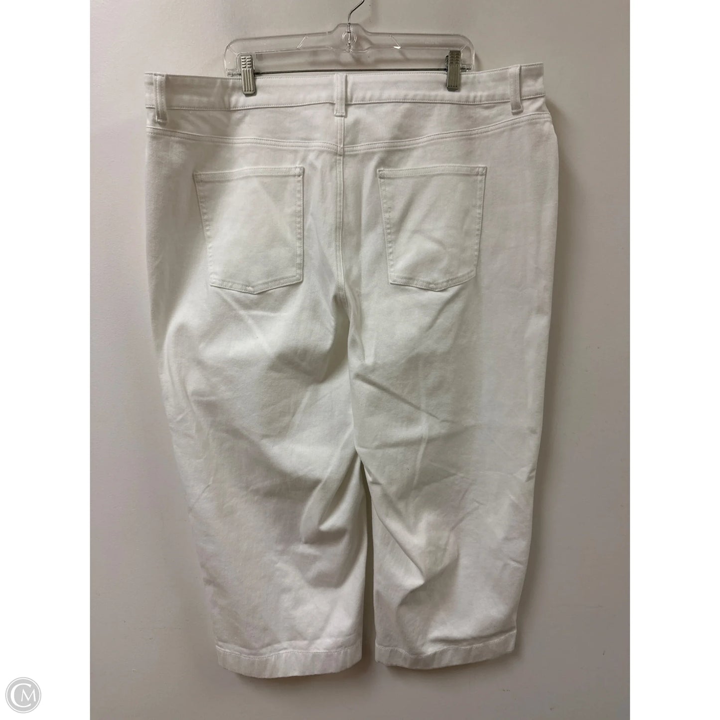 Pants Wide Leg By Talbots In White, Size: 22