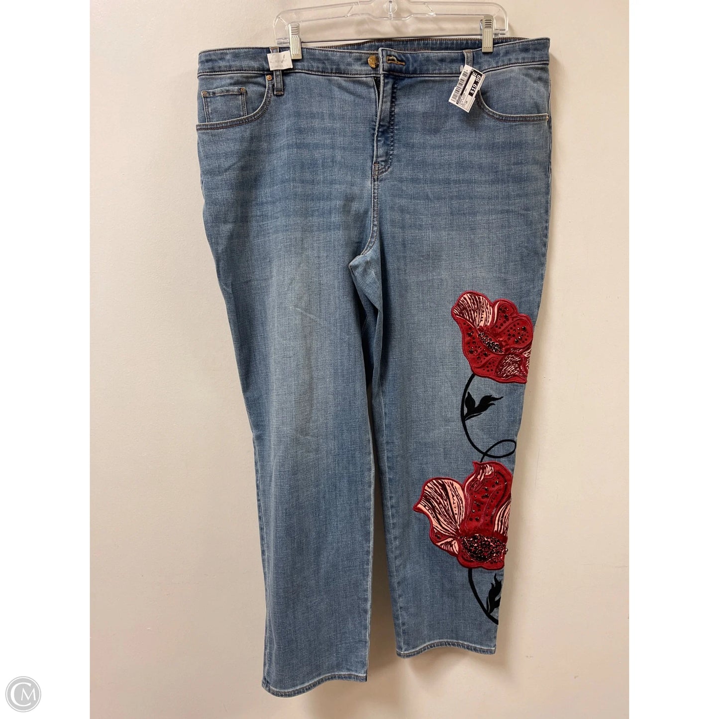 Jeans Wide Leg By Chicos In Blue Denim, Size: 20