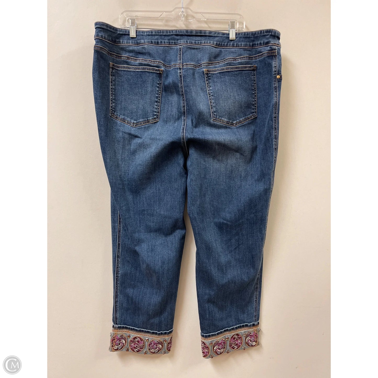 Jeans Jeggings By Chicos In Blue Denim, Size: 20
