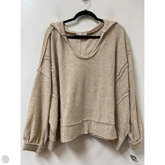 Sweater By Zenana Outfitters In Cream, Size: 3x