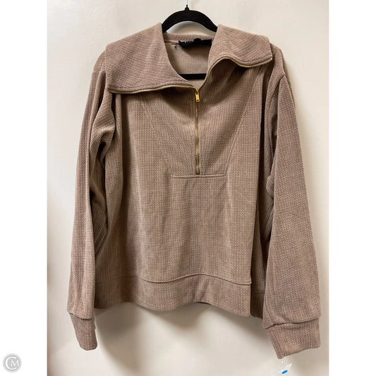 Sweatshirt Collar By White Birch In Tan, Size: 2x