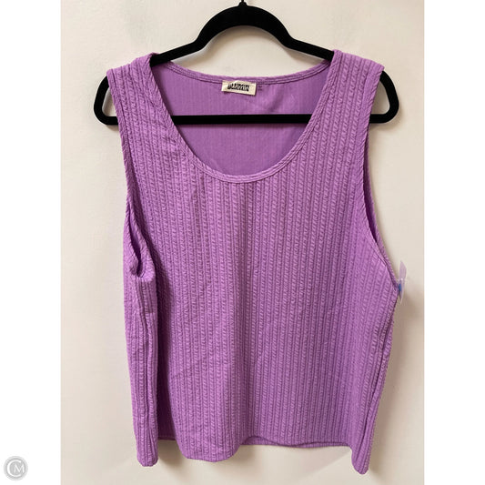 Top Sleeveless By Blumin In Purple, Size: 3x