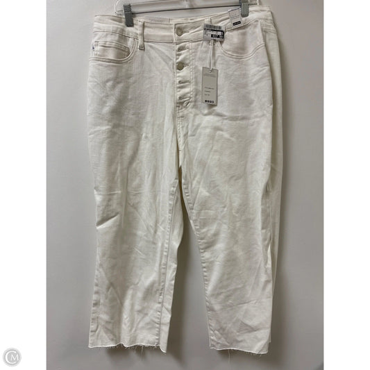Jeans Wide Leg By Judy Blue In Cream, Size: 18