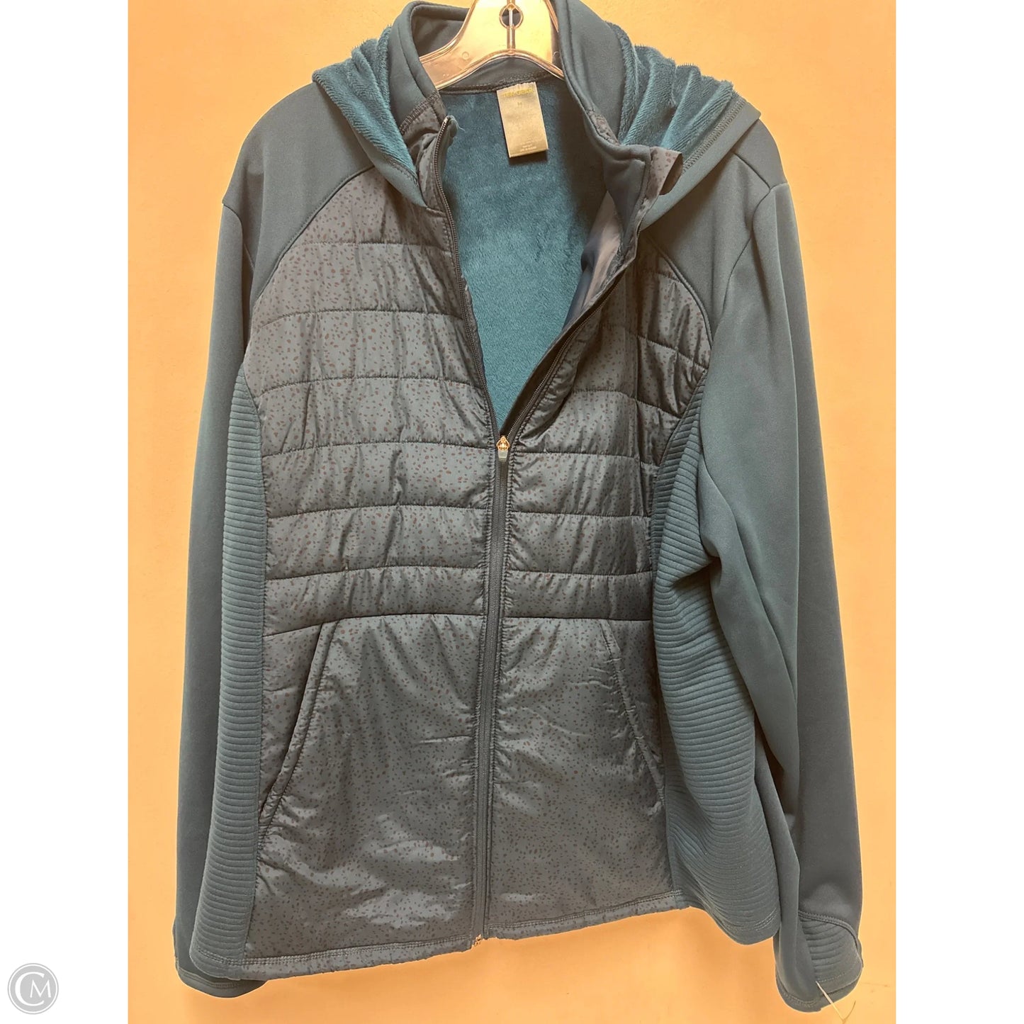 Athletic Jacket By Tek Gear In Blue, Size: 3x