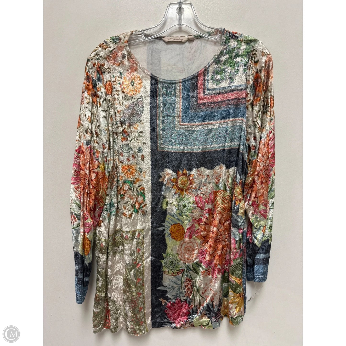 Top Long Sleeve By Soft Surroundings In Multi-colored, Size: M