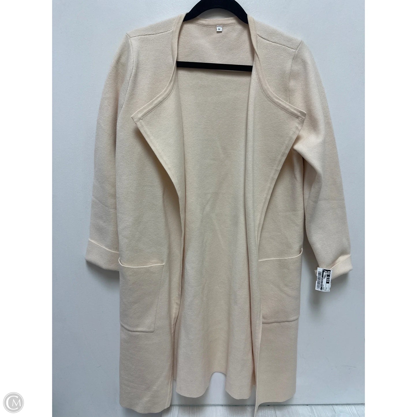 Cardigan By Clothes Mentor In Cream, Size: M