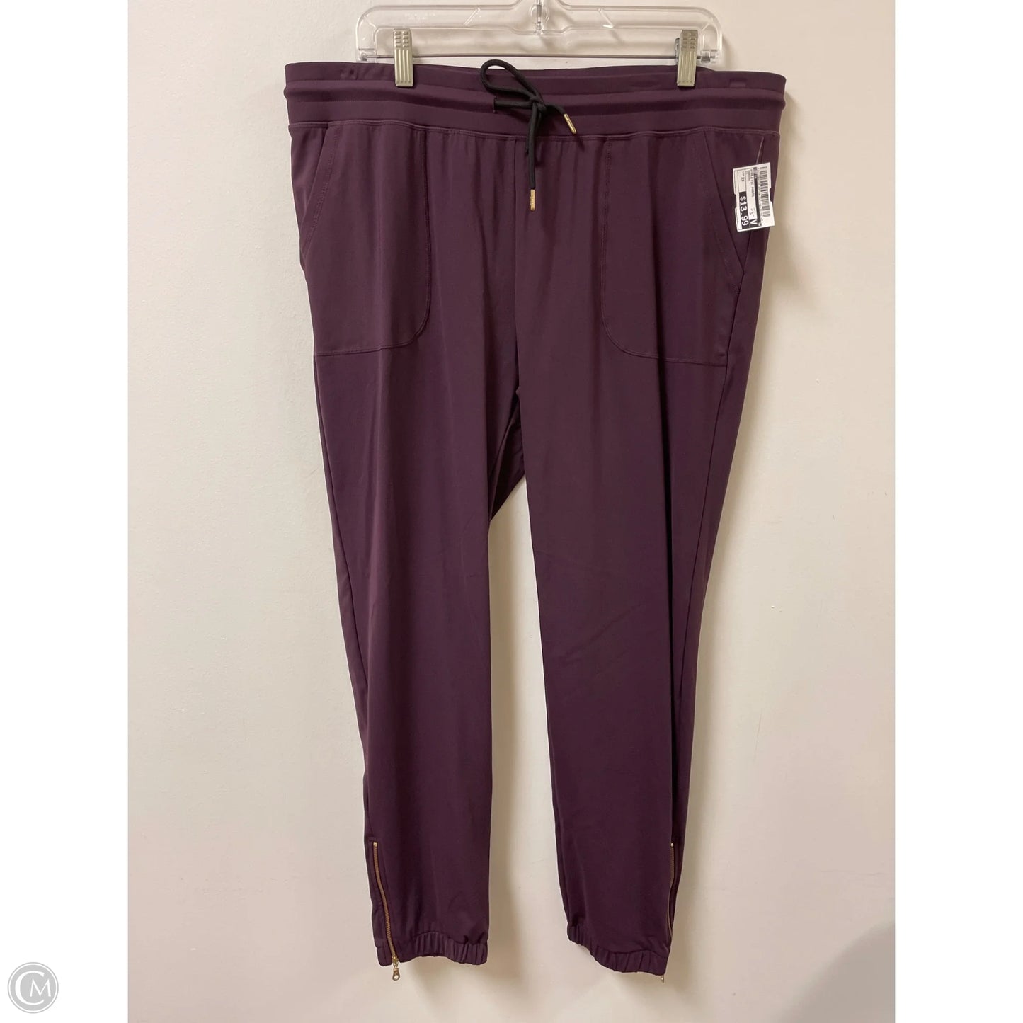 Athletic Pants By Zyia In Maroon, Size: 2x