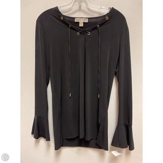 Top Long Sleeve By Michael By Michael Kors In Black, Size: S