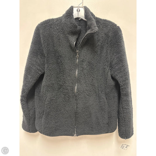 Jacket Faux Fur & Sherpa By Uniqlo In Black, Size: M