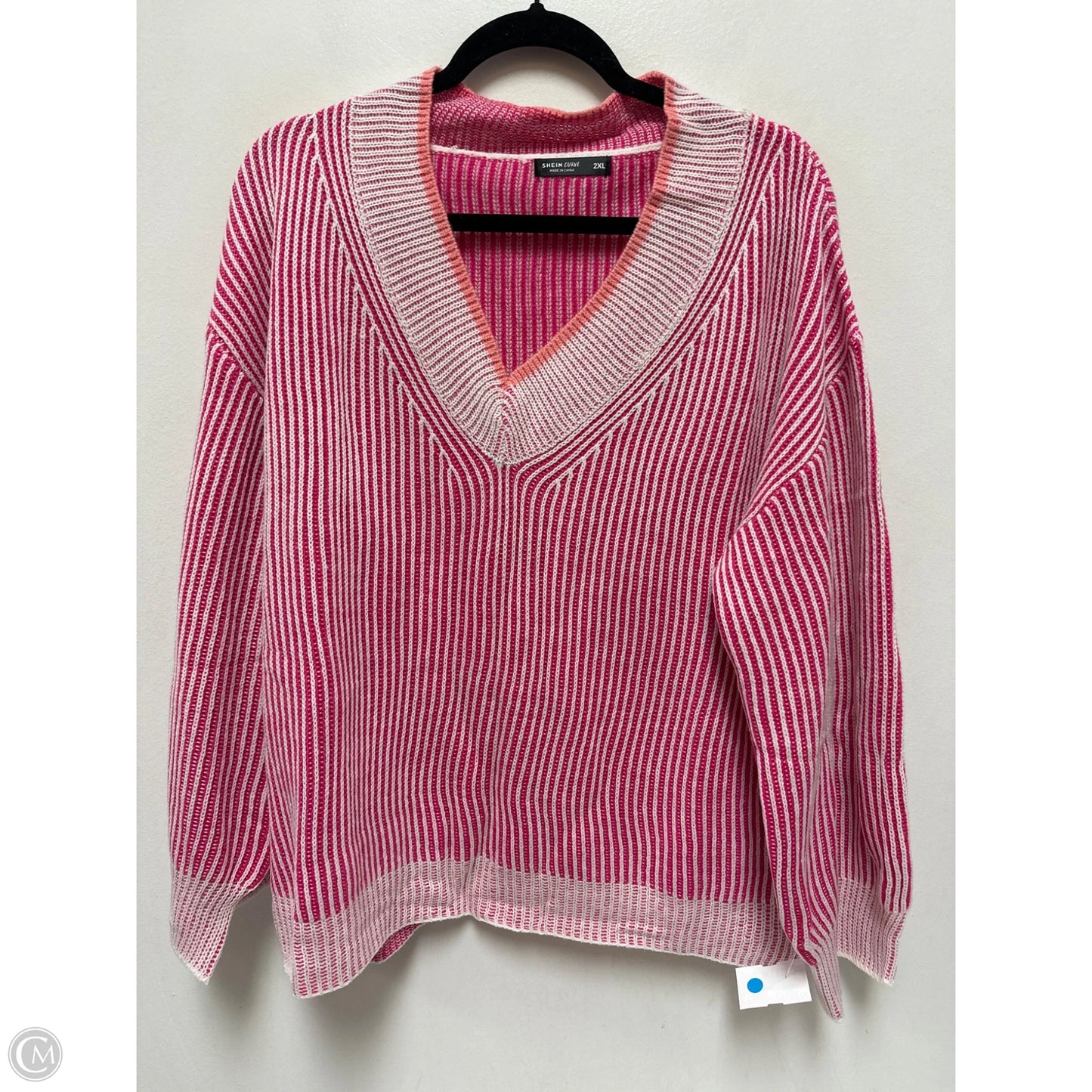 Sweater By Shein In Pink, Size: 2x