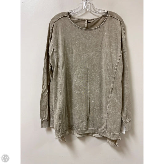 Top Long Sleeve By Cato In Beige, Size: 2x