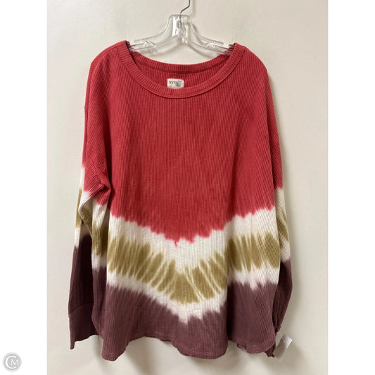 Top Long Sleeve By Terra & Sky In Pink, Size: 2x