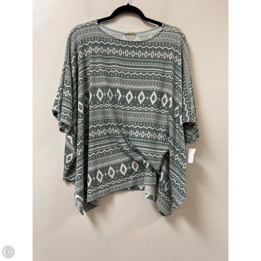 Top Short Sleeve By Oddi In Green, Size: L