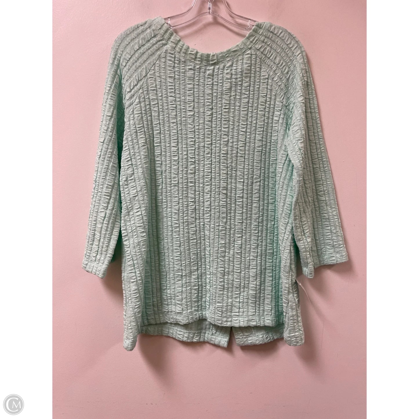 Top Long Sleeve By Soft Surroundings In Teal, Size: M