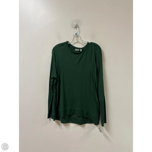 Athletic Top Long Sleeve Collar By Zella In Green, Size: S