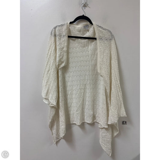 Cardigan By Current Air In Cream, Size: S