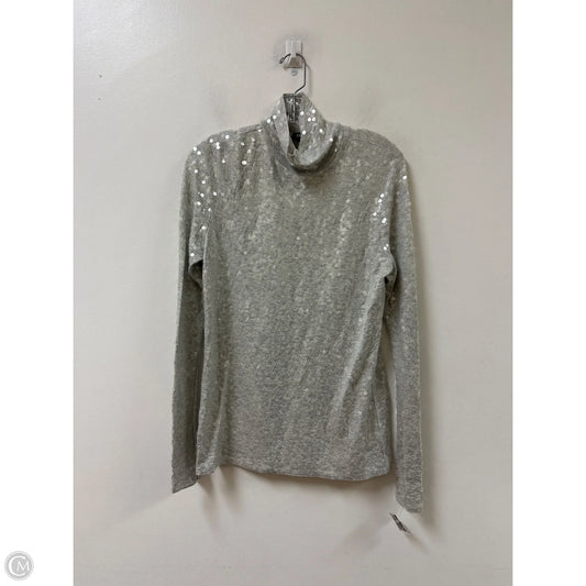 Top Long Sleeve By Express In Grey, Size: L