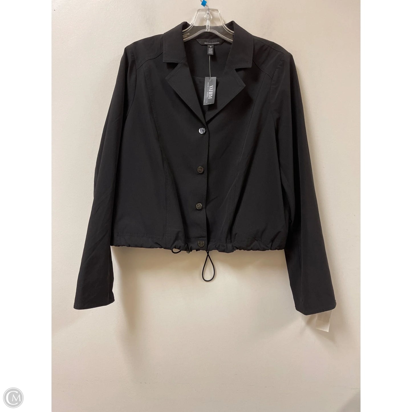 Jacket Windbreaker By White House Black Market In Black, Size: M