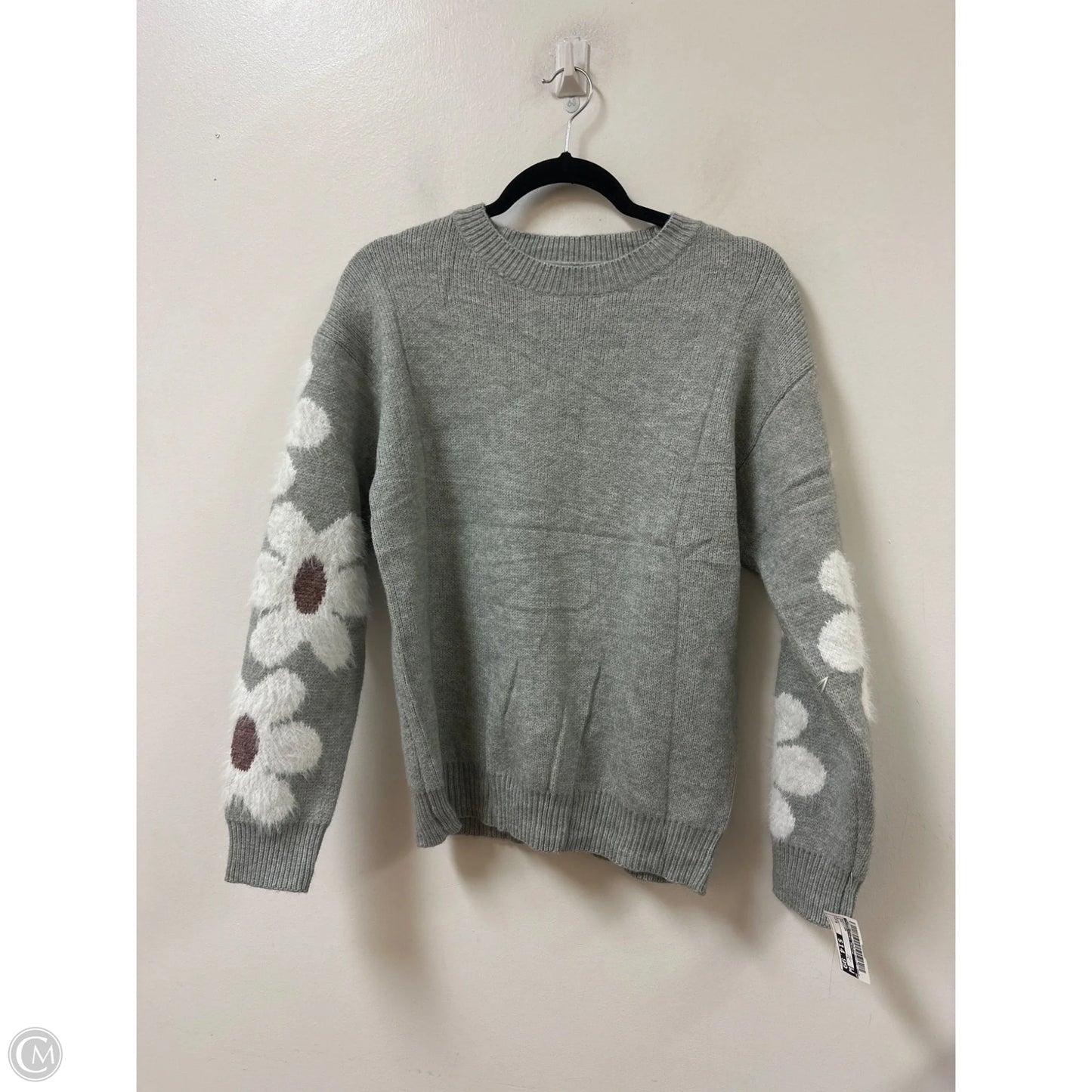 Sweater By Clothes Mentor In Grey, Size: S