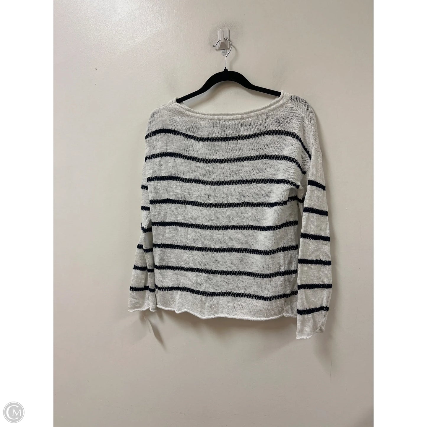 Sweater By Jones New York In Blue & White, Size: S