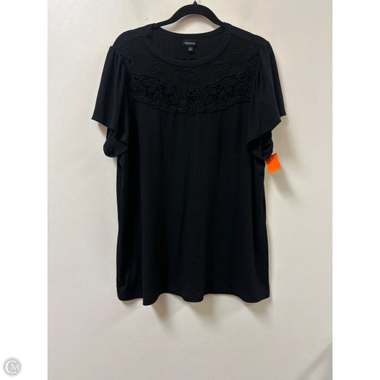 Top Short Sleeve By Torrid In Black, Size: 2