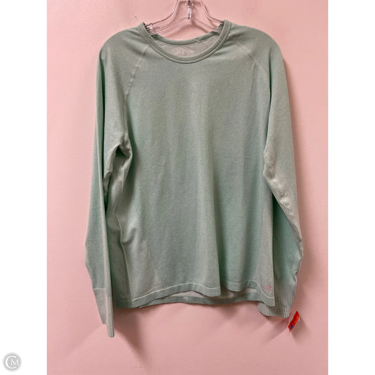 Athletic Top Long Sleeve Crewneck By Bcg In Teal, Size: Xl