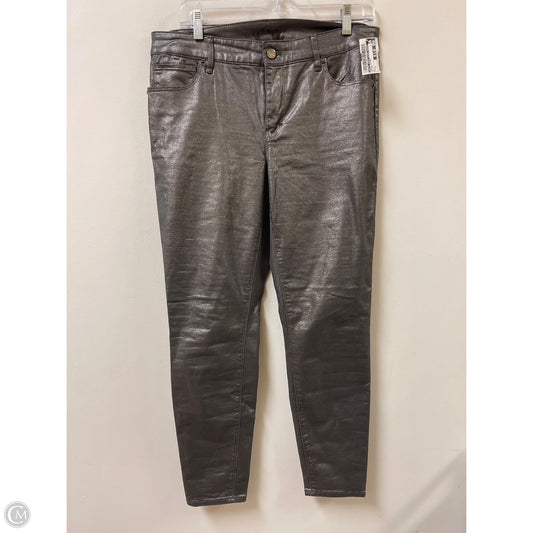 Jeans Skinny By White House Black Market In Silver, Size: 8
